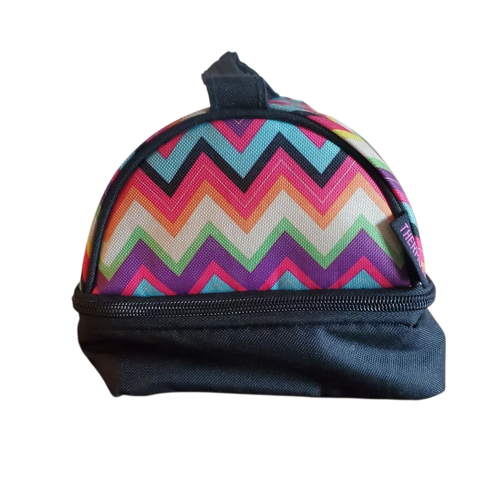 Thermos‎ Insulated Lunch Box Multicolor Chevron Pattern 9